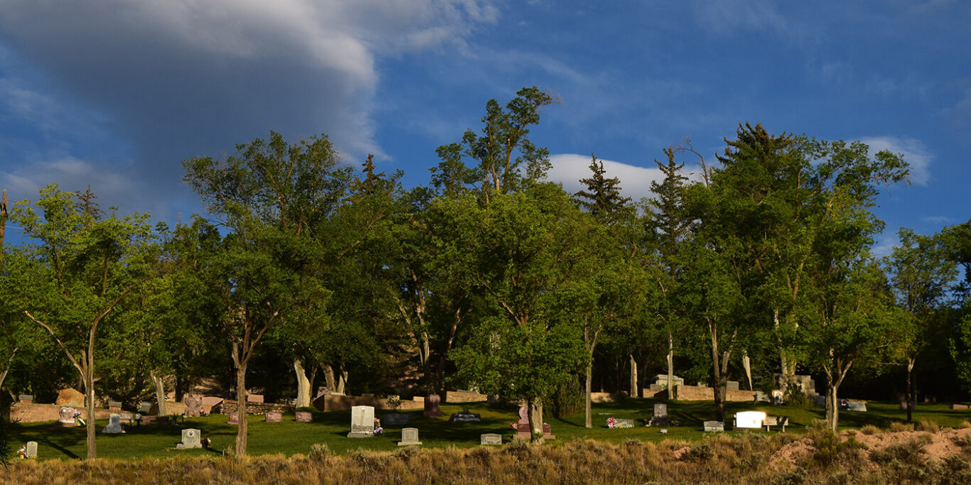 graveyard from the road